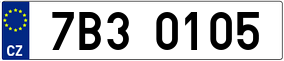 Trailer License Plate